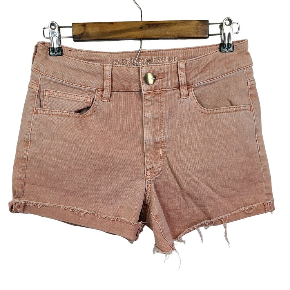 American Eagle Hi-Rise Shortie Bleached Cut-off Size 6